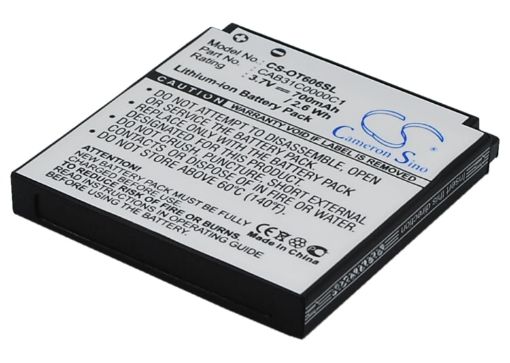 Alcatel OT-606C OT-606A Sparq Battery CAB31C0000C1 OT-BY23 - 1
