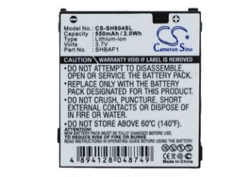 Sharp V604SH Battery (p/n SHBAF1) Replacement - 1