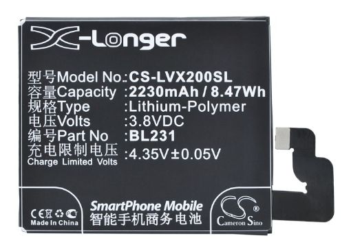 Lenovo VIBE X2 S90 Battery BL231 for X2-TO X2-CU S90u S90t S90e - 1
