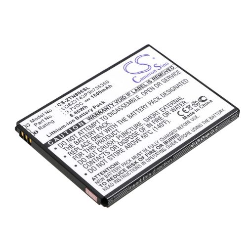 Battery for Zte ZFive 2 Z836BL Z833 Z832 Z831 Z828TL Z828 Z826 Z818L - 1