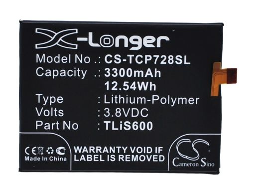 Tcl P728M M2U M2M M2L I718M 3N Battery TLiS600 - 1