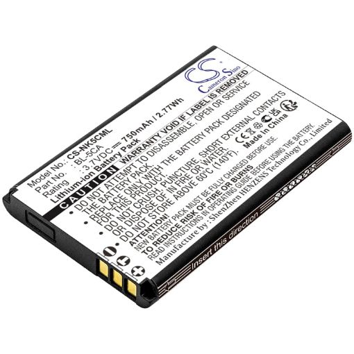 Battery for VIVO V207 K202 K201 K119 K118 I589 I530 BK-BL-5C - 1