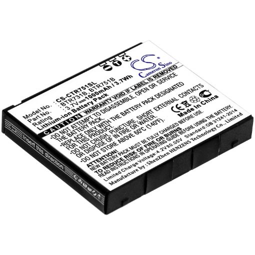 Battery for Casio GzOne Ravine C751 Rock C731 (BTR731B BTR751) - 1
