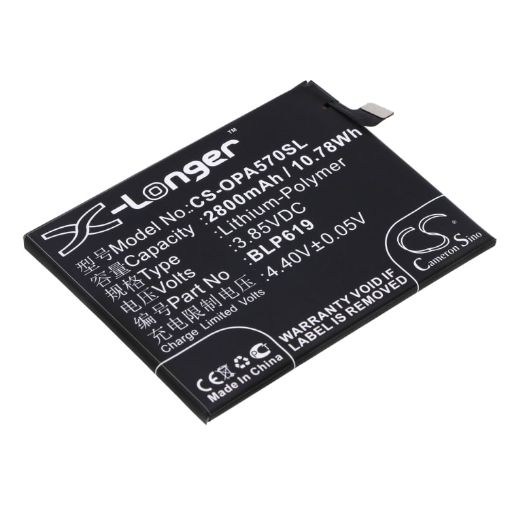 Battery for Oppo Neo 9s A57 A39 Dual SIM (p/n BLP619) - 1