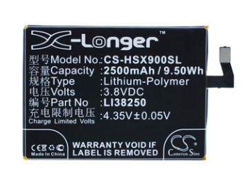Hisense X9T X5T HS-X5T Battery (p/n LI38250) Replacement - 1