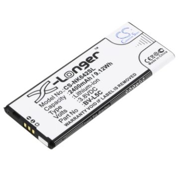 Nokia Lumia 640 LTE/Dual SIM Battery BV-L5C Replacement - 1