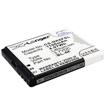 Nokia N95 8GB N79 N78 Battery BL-6F Replacement - 1