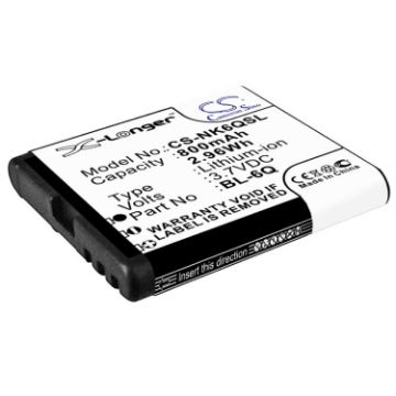 Nokia 6700 Classic Illuvial Battery BL-6Q Replacement - 1