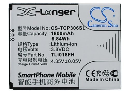 Tcl P306W P306C J706T Battery TLi018FH - 1
