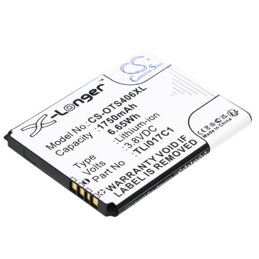 Alcatel OT-5019/5017/4060 Battery TLi017C1/TLi017C7 4058R Pop 3 4.5 - 1