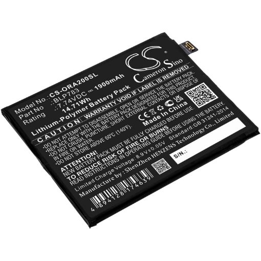 Oppo Reno Ace2 PDHM00 2020 Battery (p/n BLP783) - 1