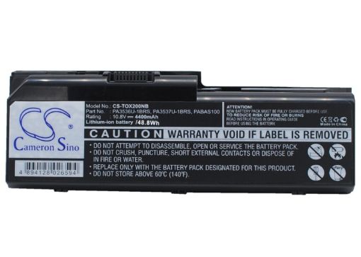 Battery for Toshiba Satellite X205-SLi3 P200HD-1DV PA3536U-1BRS - 1
