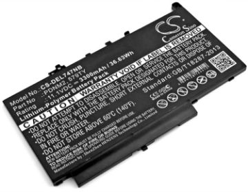Dell Latitude E7470 E7270 Battery (p/n 021X15 0579TY) - 1