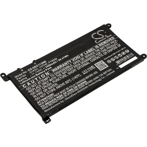 Dell Chromebook 11 3189 3180 3100 Battery (p/n 51KD7 FY8XM) - 1