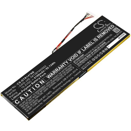 Gateway Aero 14 K7 Battery (p/n 541387460002 541387460003) - 1