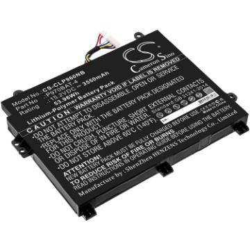 Clevo P960EN-K P960 Battery (p/n P970BAT-4) - 1