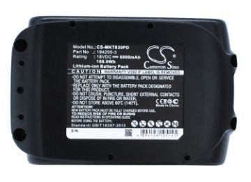 Makita XWT06Z XWT05Z XWT04Z Battery (p/n 194065-3 194066-1) - 1