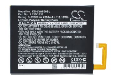 Picture of Battery for Lenovo TAB3 8 IdeaPad A8-50 IdeaPad A8 IdeaPad A5500 (p/n L13D1P32)