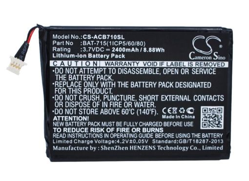 Acer Iconia Tab B1-710 B1-A71 Battery BAT-715 KT.00103.001 - 1