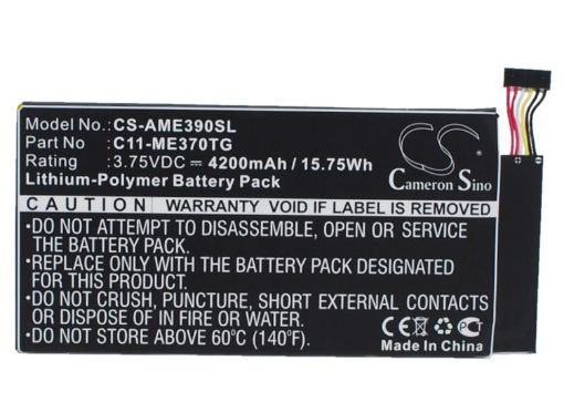Asus ME370TG Battery (p/n C11-ME370TG) Replacement - 1