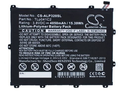 Alcatel Trek HD P320A Battery TLp041C2 TLp041CC One Touch POP 8 - 1