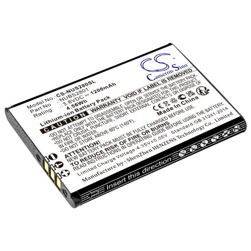 Nuu S2801L Mobile F4L 4G LTE Battery (p/n NUBS2801) - 1