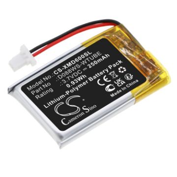 Picture of Battery for Xp Metal Detectors WSAII XL WSAII WSA WS6 WS5 WS4 WS audio headphones (p/n D088WS-WTUBE)