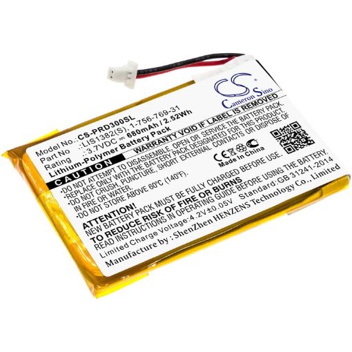 Sony PRS-300 Battery (p/n 1-756-769-31 9702A50844) - 1