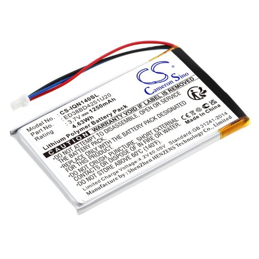 Battery for Garmin Nuvi 1490T 1490LMT 1450T 1450 1400 (ED38BD4251U20) - 1