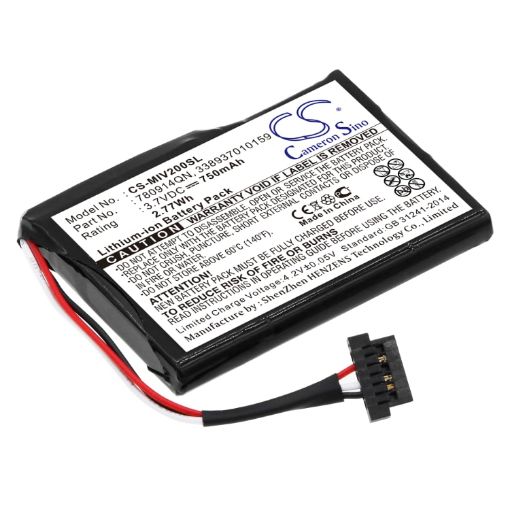 Battery for Mitac Mio Moov 210/200u/200e/200 (p/n 338937010159) - 1