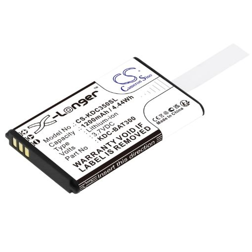 Battery for Koamtac KDC Models KDC350 & KDC699200 (p/n KDC-BAT300) - 1