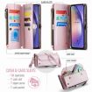 Samsung Galaxy A54 5G CaseMe C36 Zipper Wallet RFID Leather Phone Case - 3