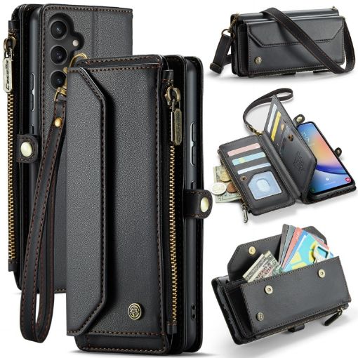 Samsung Galaxy A34 5G CaseMe C36 Wallet Phone Case (Black) - 1