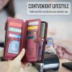 Samsung Galaxy A35 5G CaseMe C36 Wallet Phone Case (Wine Red) - 5