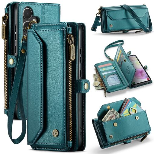 Samsung Galaxy A35 5G CaseMe C36 Wallet Phone Case (Blue-green) - 1