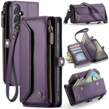 Samsung Galaxy S24+ 5G CaseMe C36 Zipper Wallet RFID Leather Case - 1