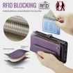 Samsung Galaxy A22 5G Wallet Case RFID Anti-theft Leather (Purple) - 6