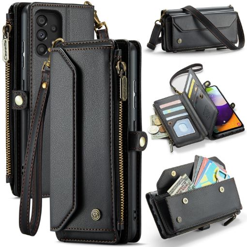Samsung Galaxy A52/A52s 5G CaseMe C36 Zipper Wallet RFID Leather Case - 1