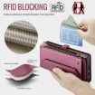 Samsung Galaxy S22 Ultra 5G Wallet Case RFID Anti-theft Leather (Wine Red) - 6