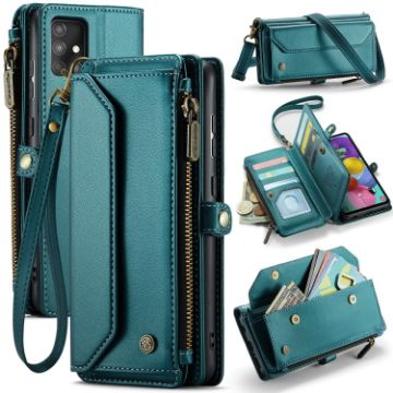 Samsung Galaxy A51 4G CaseMe C36 Wallet Case (Blue-green) - 1