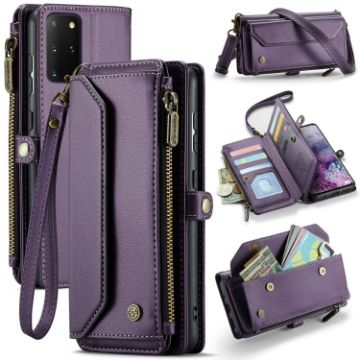 Samsung Galaxy S20+ CaseMe C36 Zipper Wallet RFID Leather Phone Case - 1