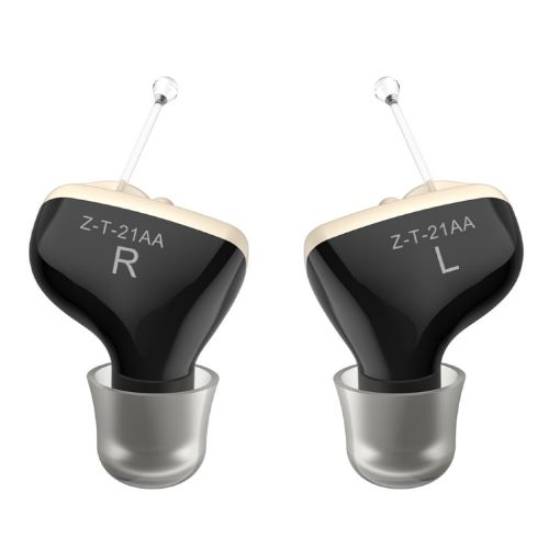 Invisible In-Ear Hearing Aid Sound Amplifier for Elderly - Black - 1