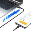USAMS SJ718 3A USB to USB-C Data Cable, 1.2m Length - Tarnish - 4
