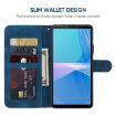 Sony Xperia 10 III Blue Leather Phone Case - 3