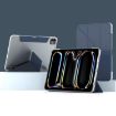 iPad Pro 11 2024 Mutural Deformation Stand Leather Case - Dark Blue - 1