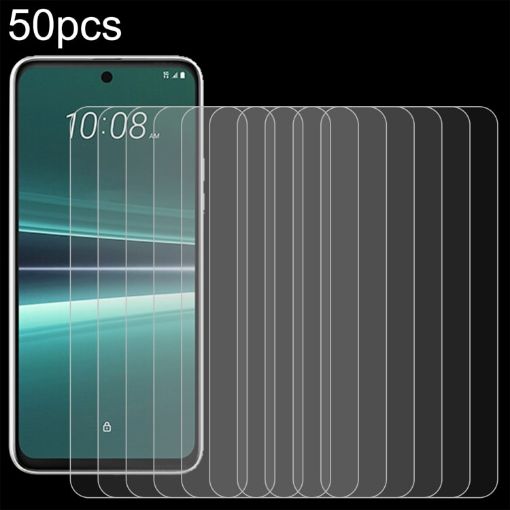 HTC U24 Pro Tempered Glass Film 50pcs - 0.26mm 9H 2.5D - 1