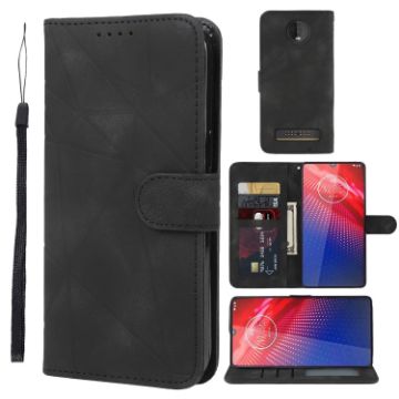 Motorola Moto Z4 Leather Phone Case - Black - 1