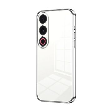Meizu 21 Note Transparent Plating Phone Case - Silver - 1