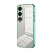 Meizu 21 Note Green Phone Case - Transparent Plating, Fine Hole - 1