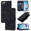 Black Leather Phone Case for iPod Touch 7/6/5 - Skin-feel Embossed - 1